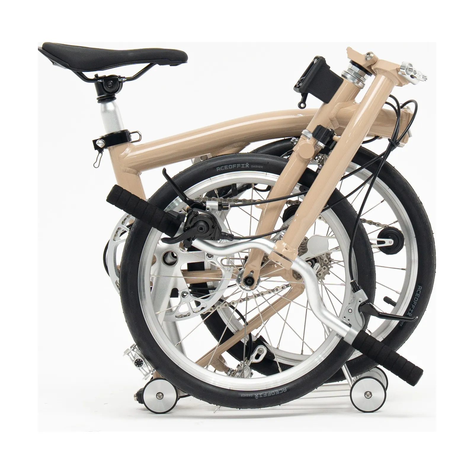 Lumio folding bike in Rose