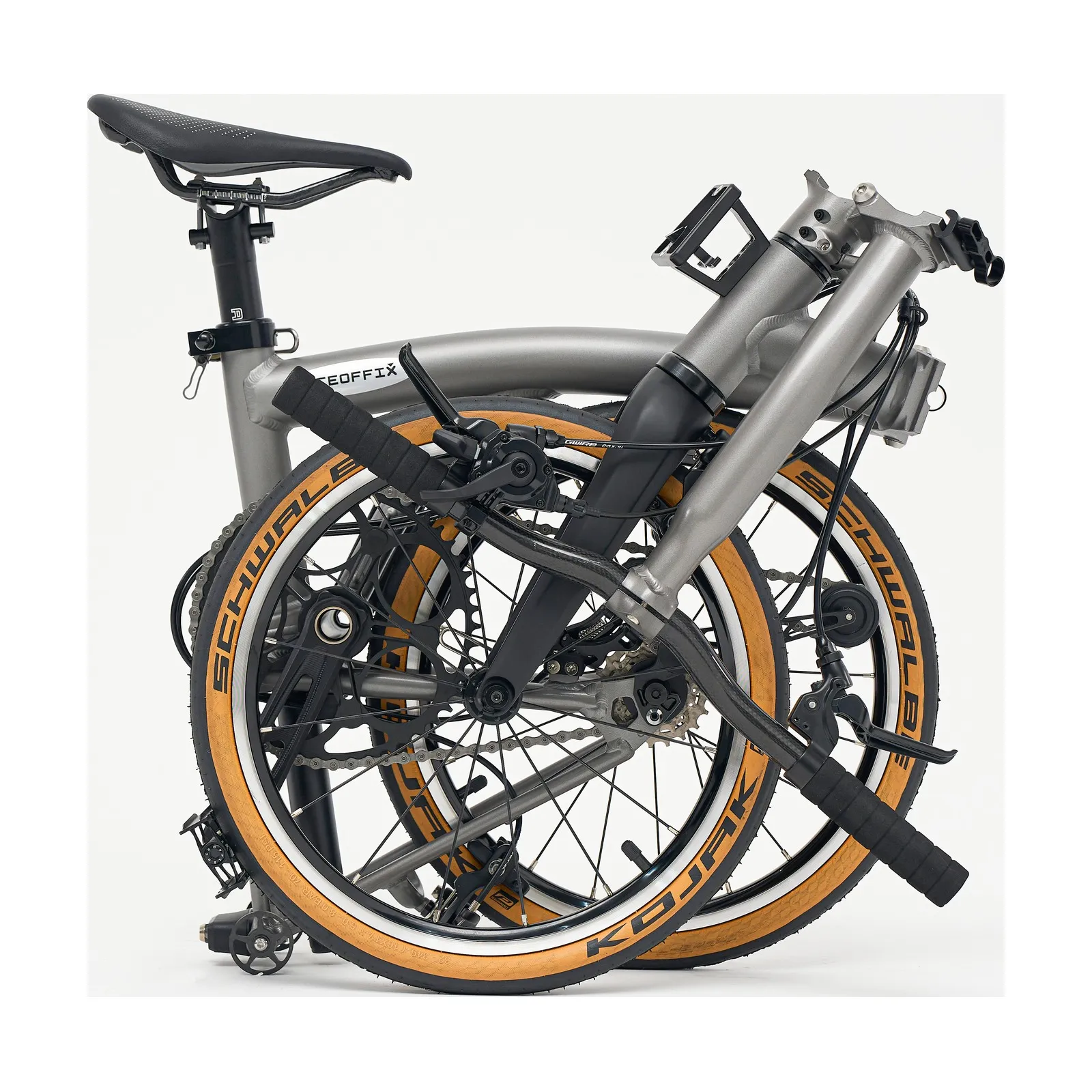 Aerra folding bike in Titanium Grey