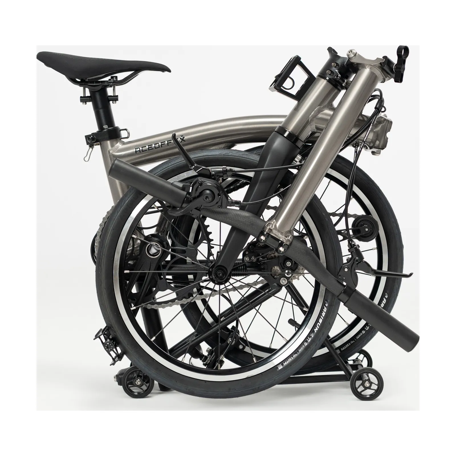 Gravon folding bike in Titanium Grey
